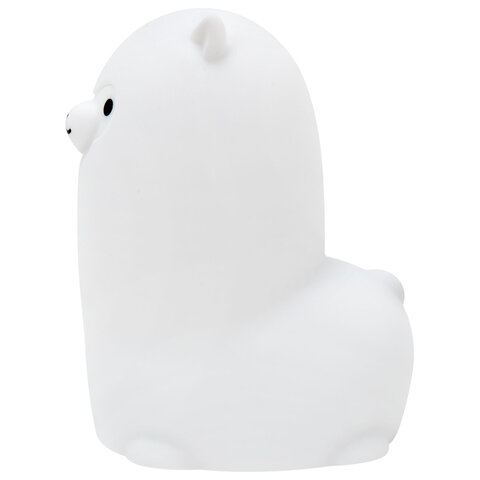 Ночник силиконовый LED "Альпака" 85x103x130 мм, белый свет/RGB, таймер, USB, аккумулятор 400 мАч, DASWERK (ДАСВЕРК), 238934