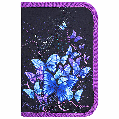 Пенал BRAUBERG, 1 отделение, 1 откидная планка, полиэстер, 21х14 см, "Fly Always", 271520