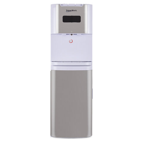 Кулер для воды AQUA WORK QRB-72LDS, напольный, НАГРЕВ/ОХЛАЖДЕНИЕ ЭЛЕКТРОННОЕ, таймер, бутыль снизу, белый, 33352