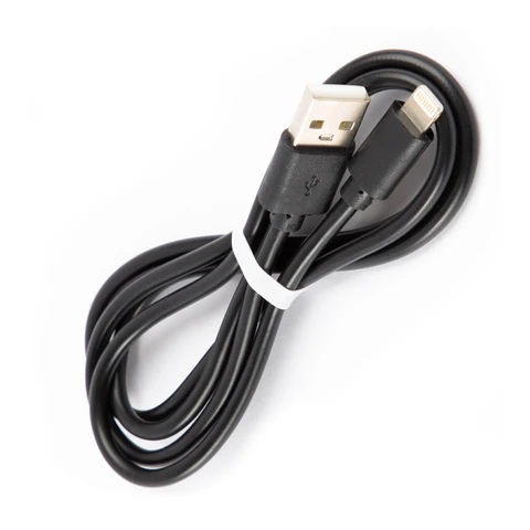 Кабель USB 2.0 – Lightning, 1 м, RED LINE, для подключения портативных устройств, черный, УТ000008646