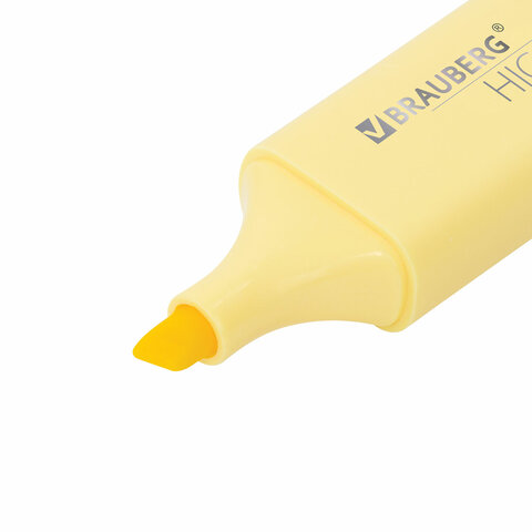 Набор текстовыделителей 4 ЦВЕТА, BRAUBERG "ORIGINAL PASTEL", линия письма 1-5 мм, 151697