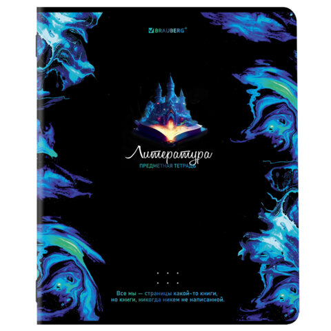 Тетради предметные, КОМПЛЕКТ 12 ПРЕДМЕТОВ, 48 л., глянцевый УФ-лак, BRAUBERG, "BLUR", 404836