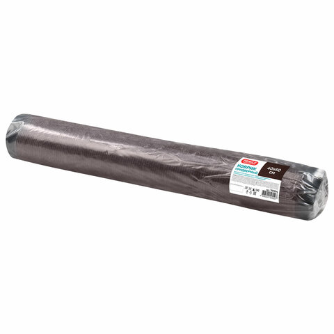 Коврик придверный 40х60 см, КОРИЧНЕВЫЙ, влаго-грязезащитный, 300 г/м2, рубчик, PRIMILA (ПРИМИЛА) STANDARD, 701014