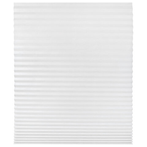 Жалюзи-плиссе, штора тканевая самоклеящаяся BRABIX, 120х180 см, "СТАНДАРТ+", 80 г/м2, цвет белый, 1 шт., 700010