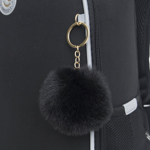 Ранец GRIZZLY анатомическая спинка, облегченный, 1 отделение, для девочек, "UNIQUE", 37х26х16 см, RAw-496-1/2