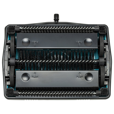 Щетка-веник-пылесос механическая для пола и ковровых покрытий, металл, чёрно-бирюзовая, DASWERK (ДАСВЕРК), 608948