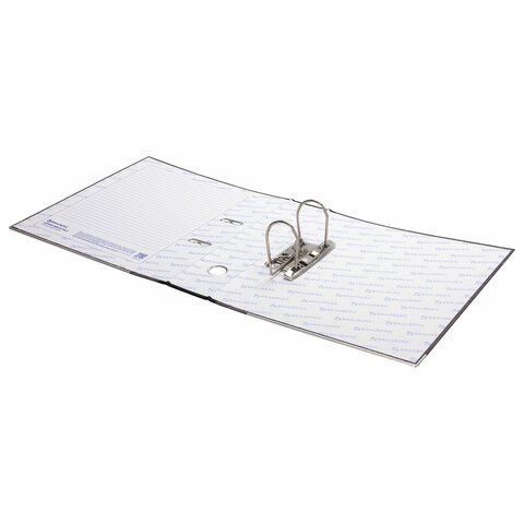 Папка-регистратор BRAUBERG, мраморное покрытие, А4 +, содержание, 70 мм, черный корешок, 221987