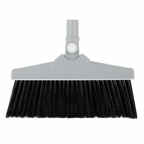 Совок для мусора + щётка на телескопических рукоятках 59-93 см, бело-серый, LAIMA, 608952