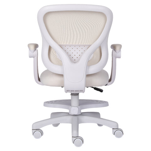 Кресло детское с подставкой для ног BRABIX "Sky MG-206", велюр, бежевое, 533156