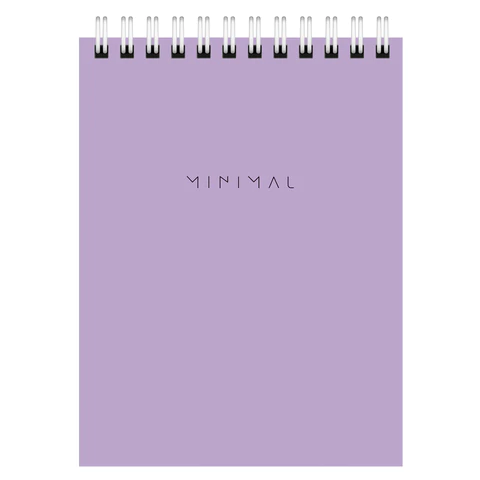 Блокнот МАЛЫЙ ФОРМАТ А6, 108х145 мм, 40 л., гребень, картон, клетка, BRAUBERG "Minimal Pastel", 116429