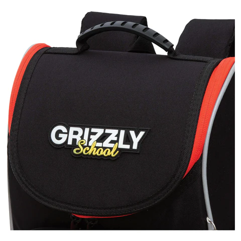 Ранец GRIZZLY анатомическая спинка, с мешком для обуви, для мальчиков, "ASTRONAUT", 33х25х13 см, RAm-385-6/1