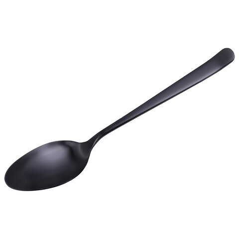 Ложки столовые BLACK, НАБОР 2 шт., на подвесе, нержавеющая сталь, черные, WEGLA (ВЕГЛА), 702272