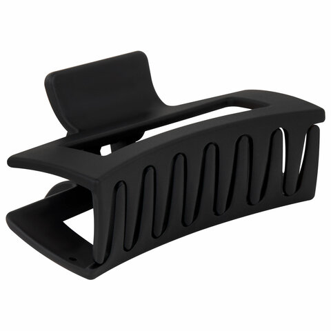 Краб для волос 8,5 см, soft-touch, чёрный, MONTE VITA (МОНТЕ ВИТА), 457002