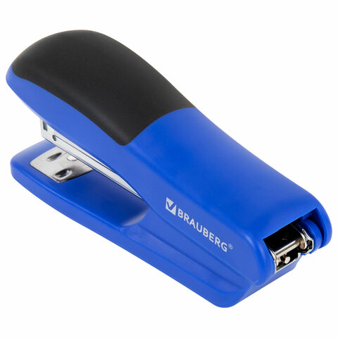 Степлер №24/6, 26/6 BRAUBERG "SX-39", до 25 листов, синий, 228591