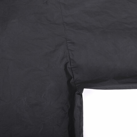 Дождевик плащ черный на кнопках, EVA, многоразовый прочный, чехол в комплекте, универсальный размер, SHAMAANI (ШАМААНИ), 610932