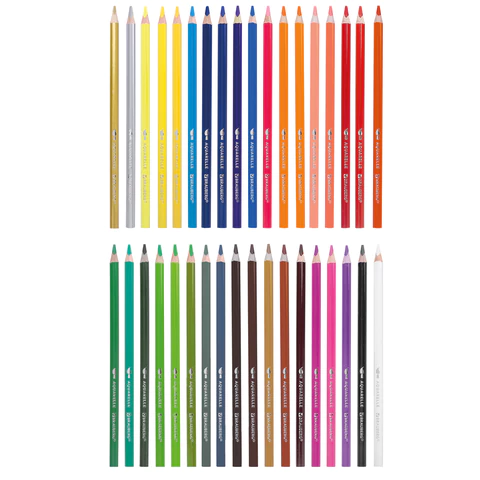 Карандаши цветные акварельные BRAUBERG PREMIUM AQUARELLE, 36 цветов, трехгранные, утолщенный грифель 4 мм, натуральное дерево, 181674