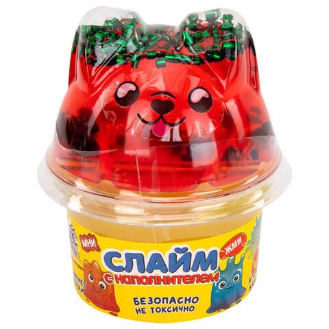 Слайм (лизун) с наполнителем, 200 г, ассорти 5 видов, JOLLY JOT (ДЖОЛЛИ ДЖОТ), 665948
