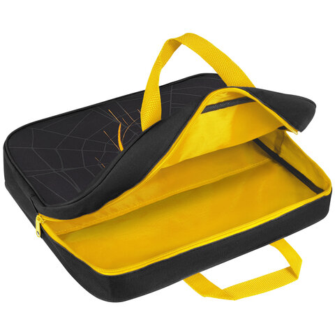 Папка на молнии с ручками BRAUBERG А4, 1 отделение, полиэстер, 80 мм, "Venomous spider", 271485