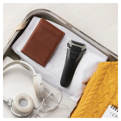 Электробритва сетчатая KITFORT KT-4138, 2 в 1, бритва-триммер, аккумулятор, сухое бритье, серебристая