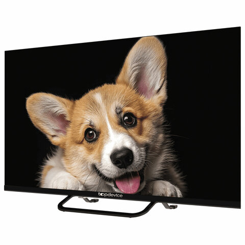 Телевизор TOPDEVICE TDTV32CS03H_BK, 32'' (80 см), 1366x768, HD, 16:9, SmartTV, Wi-Fi, Bluetooth, черный
