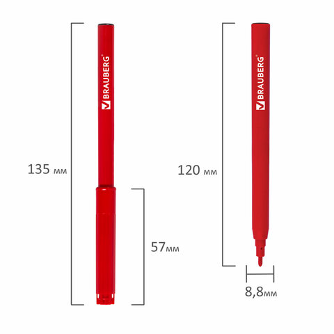 Фломастеры BRAUBERG "Wonderful butterfly", 12 цветов, вентилируемый колпачок, ПВХ-упаковка, 150522