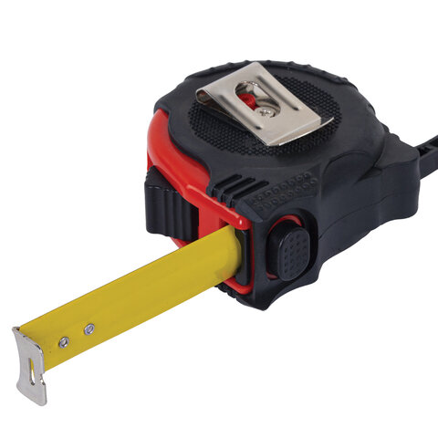 Рулетка измерительная 3 м х 16 мм, обрезиненный корпус, 3 фиксатора, RABBITEX (РАББИТЕКС) Professional, 671356