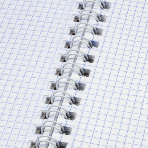 Тетрадь А4, 120 л., BRAUBERG гребень, клетка, обложка картон, "Vision", 404070