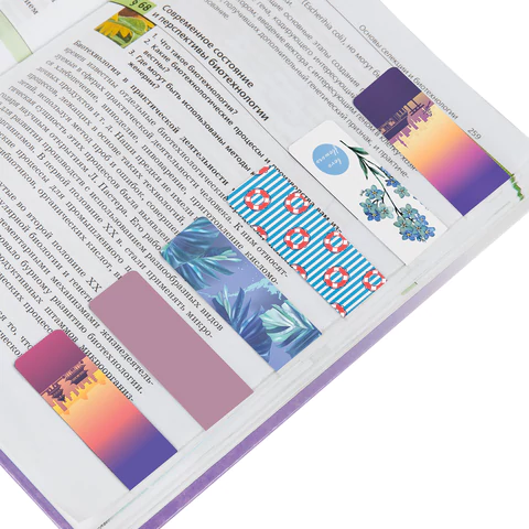 Закладки для книг МАГНИТНЫЕ, "MIX 3", набор 30 шт., 60x20 мм, BRAUBERG, 113179