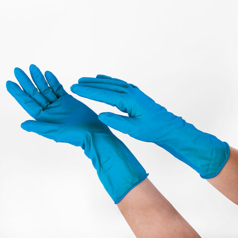 Перчатки латексные смотровые особо прочные SFM HIGH RISK COMFORT, Германия, 25 пар (50 штук), размер 9-10, XL (очень большой)