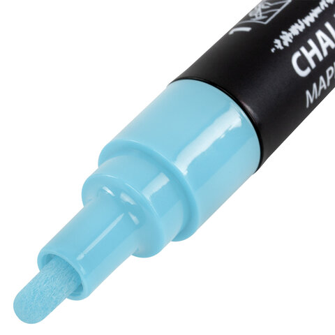 Маркеры меловые CHALK LIQUID MARKER, ПАСТЕЛЬ, НАБОР 8 ЦВЕТОВ, 3 мм, стираемые, BRAUBERG "CHALK", 152598