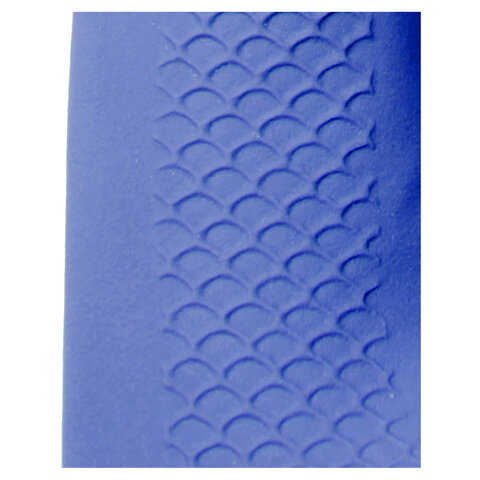 Перчатки латексные КЩС, сверхпрочные, плотные, хлопковое напыление, размер 9,5-10, XL (очень большой), синие, HQ Profiline, 74736