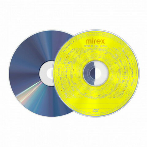 Диск DVD-R MIREX, 4,7 ГБ, 16x, Slim Case, 1 штука, UL130003A1S