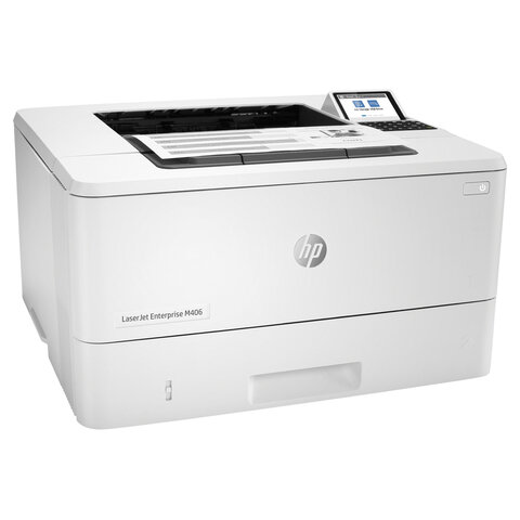 Принтер лазерный HP LaserJet Enterprise M406dn А4, 38 стр./мин., 100 000 стр./мес., ДУПЛЕКС, сетевая карта, 3PZ15A