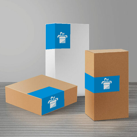 Этикетка самоклеящаяся 210х297 мм, 1 этикетка, синяя, 80 г/м2, 50 листов, STAFF BASIC, 115686