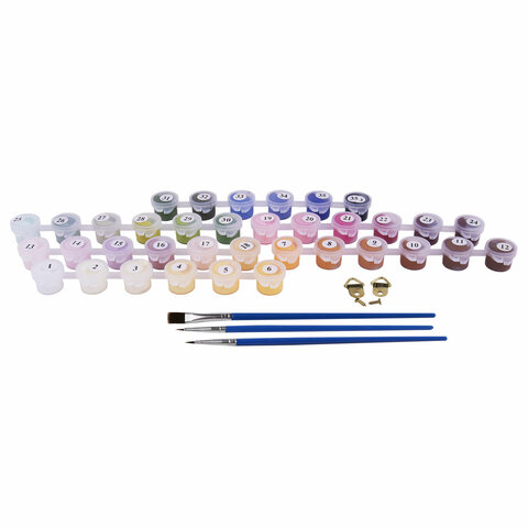 Картина по номерам 40х50 см, ОСТРОВ СОКРОВИЩ "Маки", на подрамнике, акрил, кисти, 663274