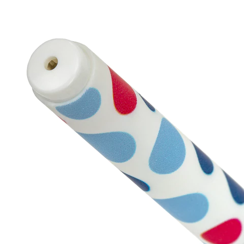 Ручка шариковая BRAUBERG SOFT TOUCH GRIP "DOTS", СИНЯЯ, мягкое покрытие, ассорти, узел 0,7 мм, 143722