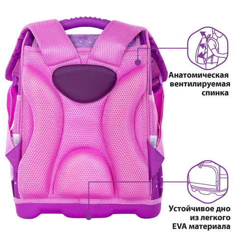 Ранец ЮНЛАНДИЯ WISE для начальной школы, "Sly fox", 37x29х15 см, 270585