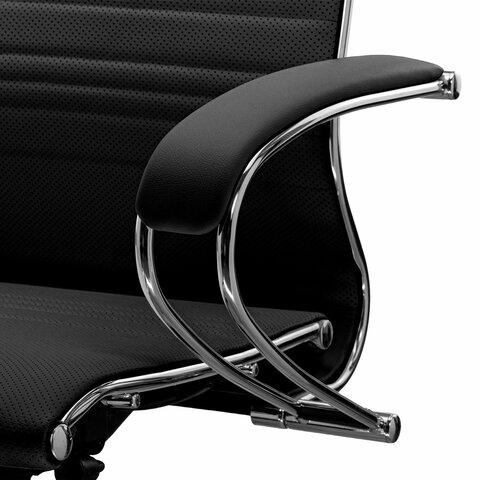 Кресло офисное МЕТТА "SAMURAI" K-1, экокожа, черное