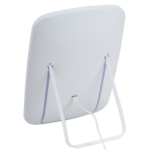 Зеркало настольное с LED-подсветкой для макияжа, 24х17 см, 3 режима свечения, аккумулятор 800 mAh, цвет белый, WBZ (ВБЗ), 609333