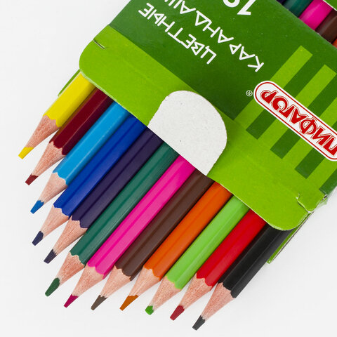 Карандаши цветные ПИФАГОР "ЛЕСНЫЕ ЖИТЕЛИ", 12 цветов, шестигранные, 181334