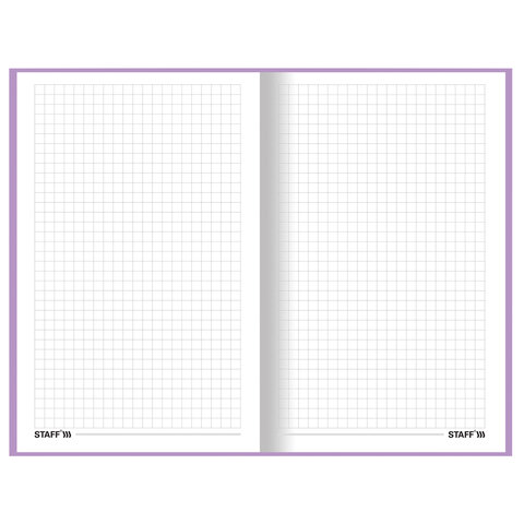 Блокнот А5 (134х206 мм), 80 л., твёрдый, клетка, STAFF, "Мрамор", 114415