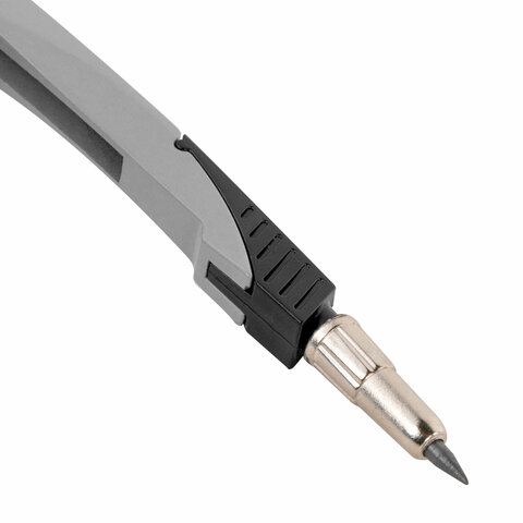 Готовальня BRAUBERG ULTRA, 4 предмета: циркуль 135 мм, запасные грифели, насадка, графитовый цвет, 210821