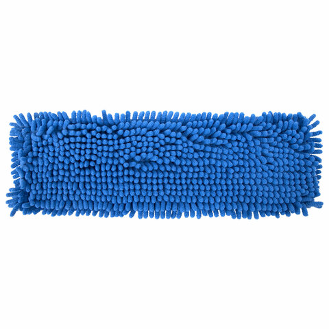 Швабра с флаундером 40 см, черенок 80-120 см, еврорезьба, насадка МОП микрофибра СИНЕЛЬ, индивидуальная упаковка пакет, LAIMA, 606314