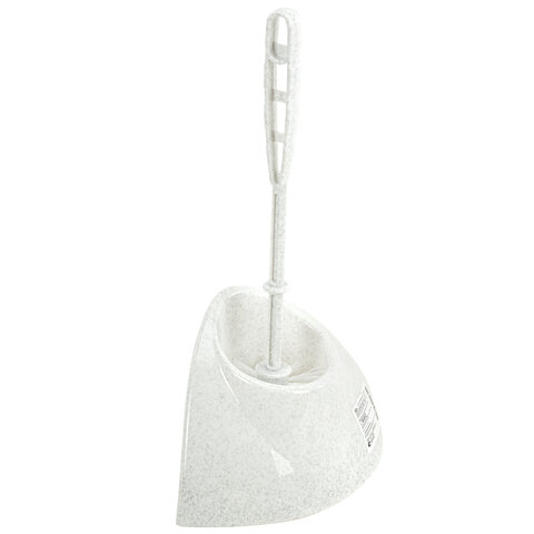Ершик для унитаза с подставкой, угловой, "Блеск", белый мрамор, IDEA, М 5012