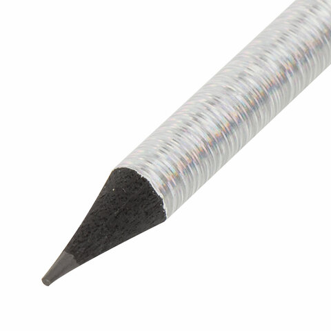 Карандаш чернографитный BRAUBERG "PREMIUM TURKEY", 1 шт., "Platinum", НВ, дисплей, 181561