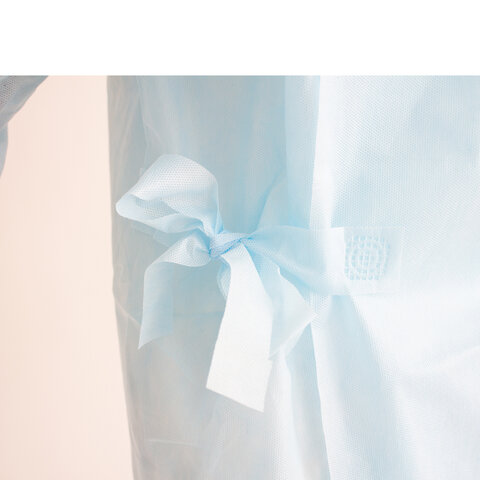 Халат хирургический стерильный 140 см, 52-54 р., манжета, спанбонд 25 г/м2, ГЕКСА, голубой