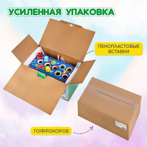 Сортер-стучалка БОЛЬШОЙ-РАЗВИВАЮЩИЙ 7 в 1, ксилофон, рыбалка, молоточки, дерево, BRAUBERG KIDS, 665249