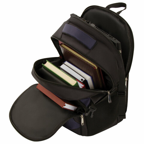 Рюкзак BRAUBERG FUNCTIONAL с отделением для ноутбука, 2 отделения, крепление на чемодан, "Practic", 48х20х32 см, 229874