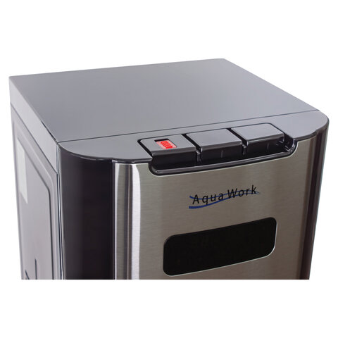 Кулер для воды AQUA WORK QRB-72LDS, напольный, НАГРЕВ/ОХЛАЖДЕНИЕ ЭЛЕКТРОННОЕ, таймер, бутыль снизу, черный, 33350