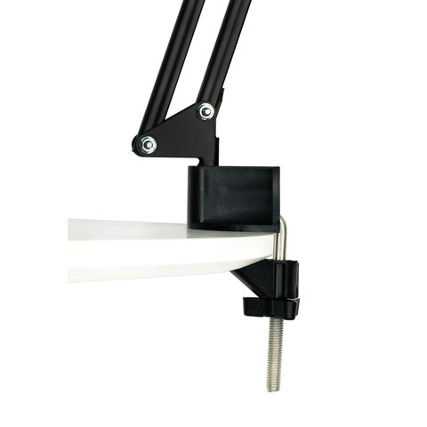 Настольная лампа светильник Бета на струбцине, цоколь Е27, чёрный